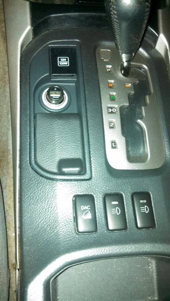 New ash tray insert and fog light switches.