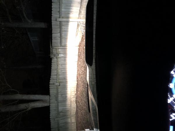 new beam pattern from H9-H11 conversion & fog light leds