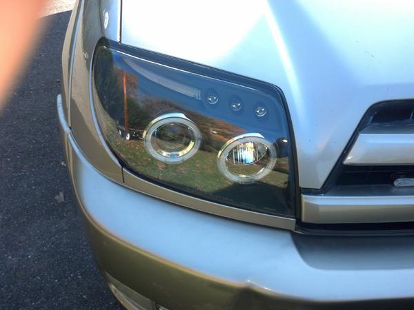 New blacked out angel eye halo lights