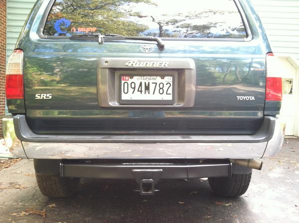 New bumper (: and repainted trailor hitch
also got rid of all rust under rear