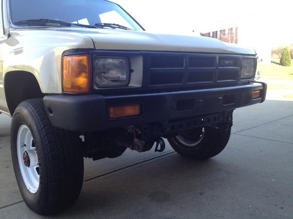 New bumper, headlights, side markers, painted the grill and light bezels and rims.