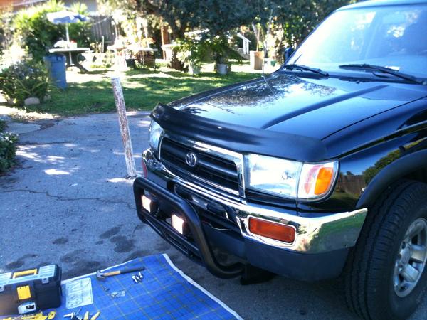 New bumper, valance and light bar. and a blanket :)