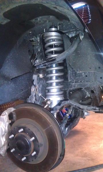 New coilover in place.