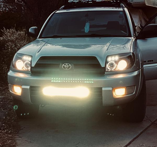 new custom light bar and fog lights