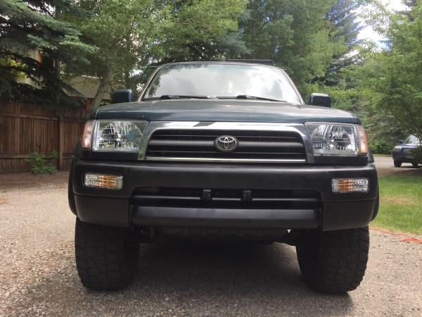 New headlights, turn signals, painted bumper and valence