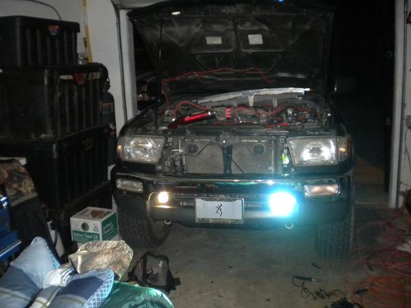 new HID 12,000k fog lights