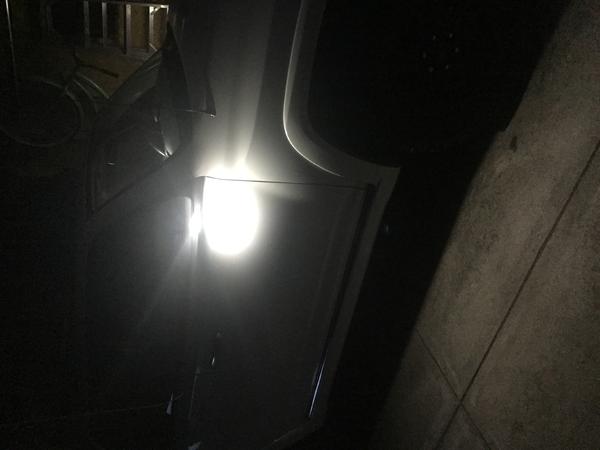 New LED puddle lights. So much better than stock