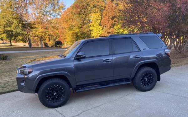 New side rails and black roof rack