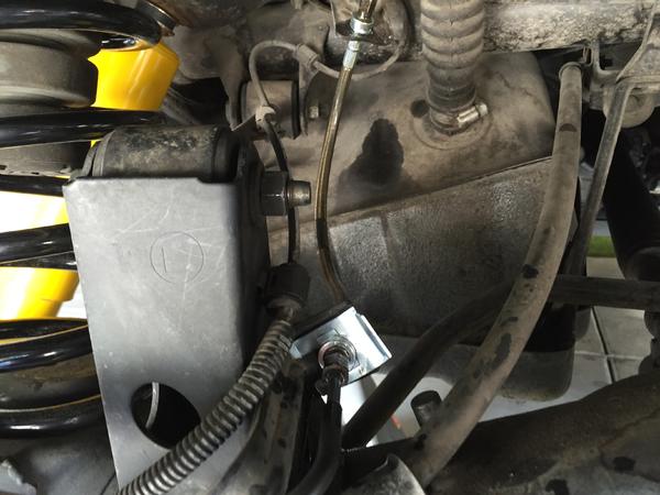 New SS brake line installed