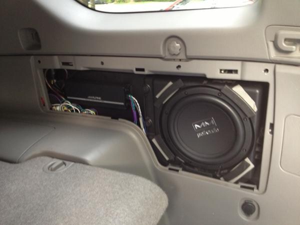 New sup and amps (sub amp is hidden under the sub enclosure)