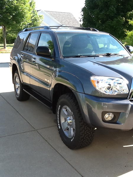 New tires, before wheel spacers and suspension rebuild