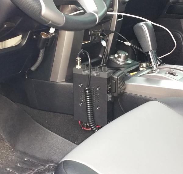 New Uniden CB Radio (PA speaker is installed behind the grill as well)