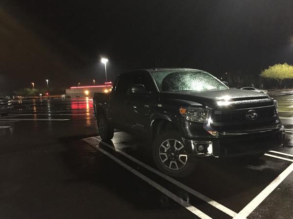 Next in line for a lift. 2014 Tundra Crew Max with with TRD group and 5.7