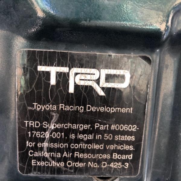 No supercharger - just the sticker.