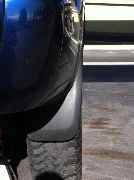 No wheel spacer