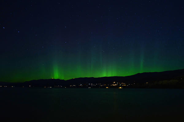 Northern Lights over Kelowna BC
