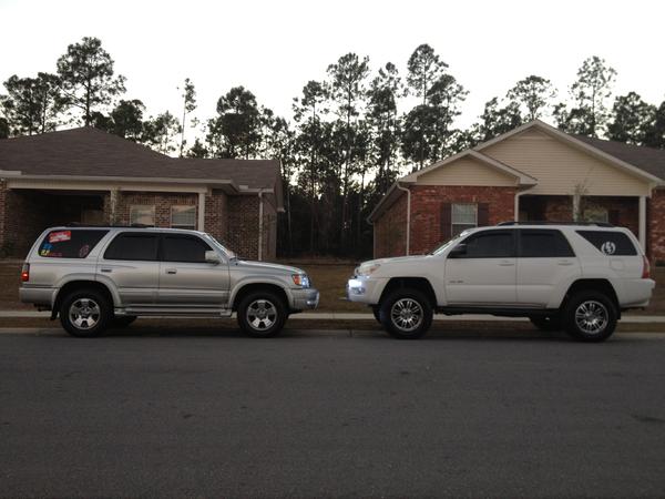 nose to nose after the lift install.