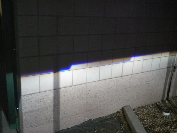 Notice how the beams are aligned and level.