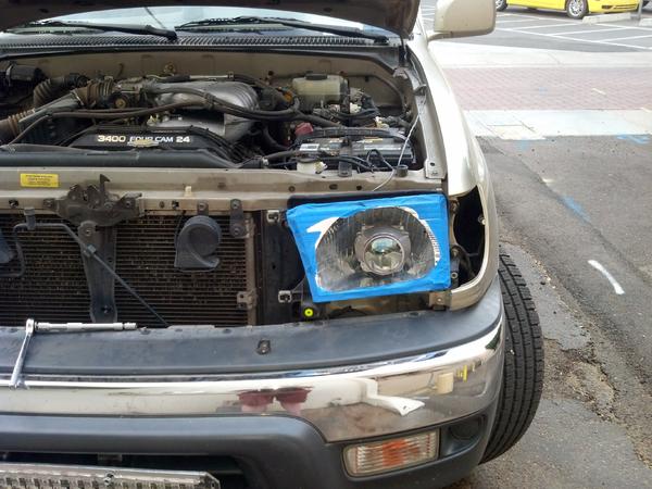 Now this is the important part, once youve mounted your projectors you want to align the bulb so its sitting in the same spot that the old halogen bul