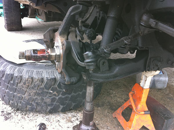 Oh and the passenger side CV boot was ripped.