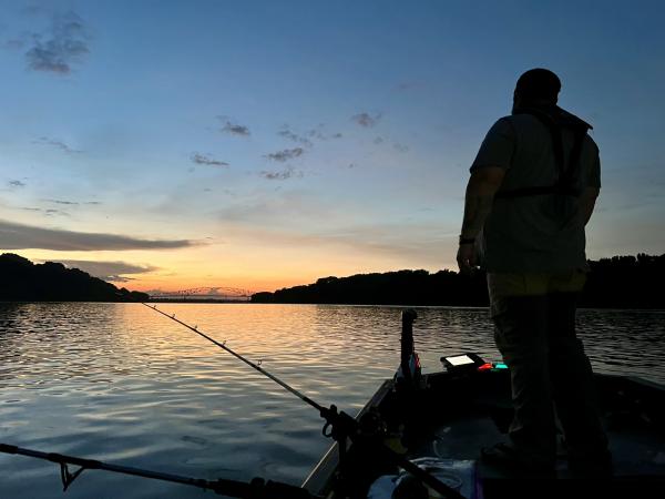 Ohio River. Catfishing.