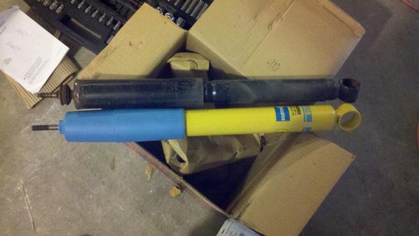Old (black) and New Bilstein rear shocks...it was time.
