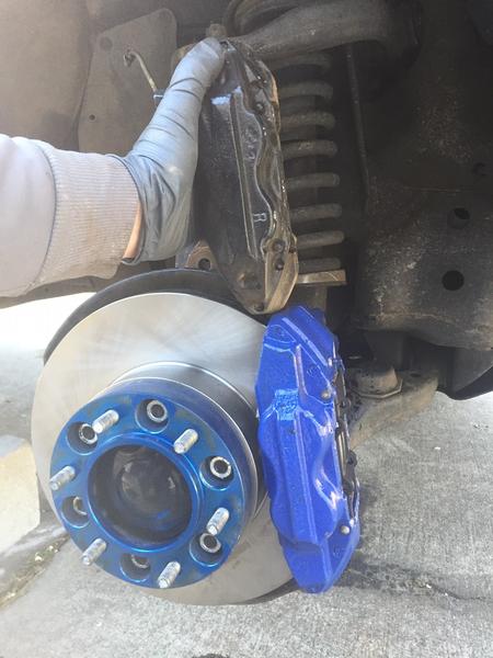 Old picture I found of when I did the Tundra brake mod