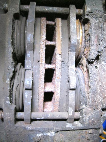 Old stock calipers for my '96 were in pretty bad shape.