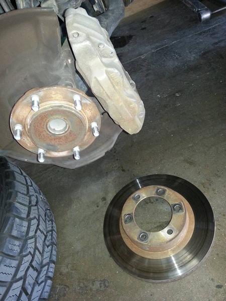 Old ugly rotors and calipers