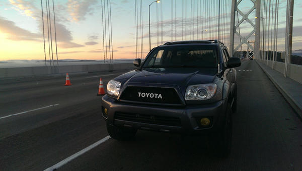 On an empty San Francisco Bay Bridge 09.2013