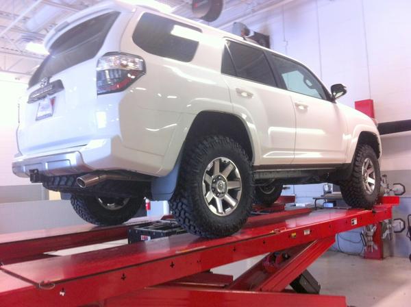 on lift