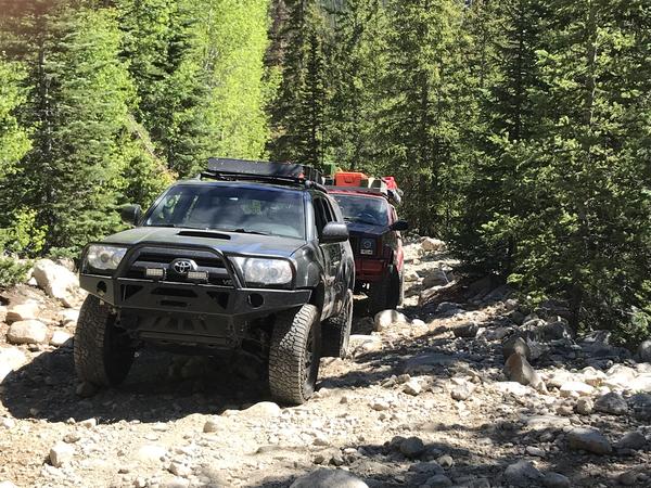 On our way up to our base camp near Lake Baldwin  CO.