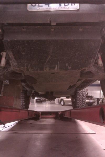 on the frame rack to bend my sliders down a tad... -they got bent up and i couldnt open the doors, the wife wasnt so happy with me... oops