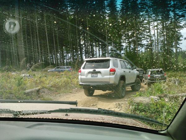on the trail