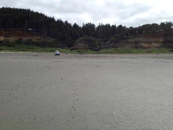 On the Washington coast, where you can still drive onto the beach.