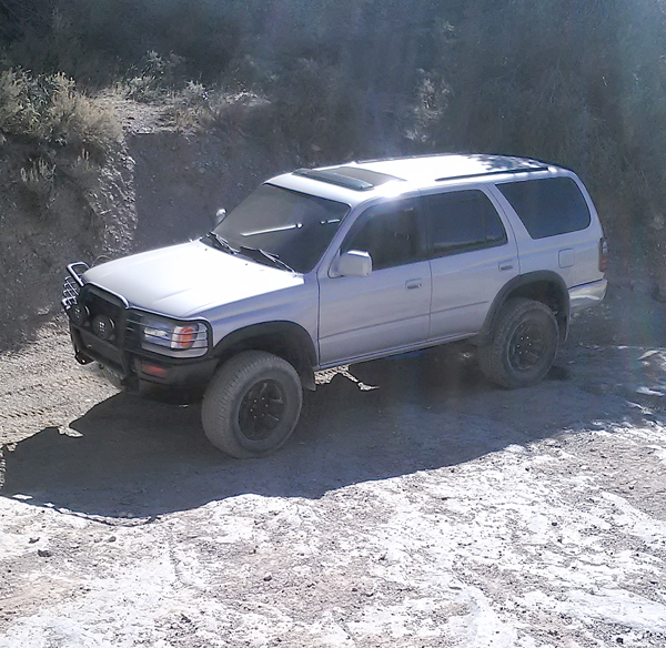 on the way up the trail