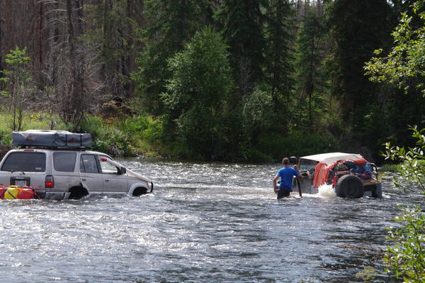 One of many water crossings