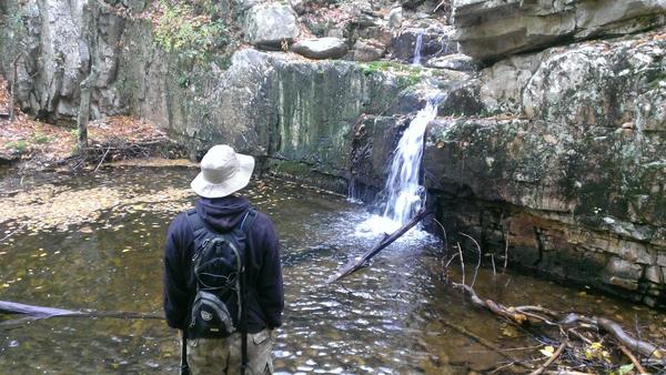 One of the small falls on the way to St. Mary's Falls