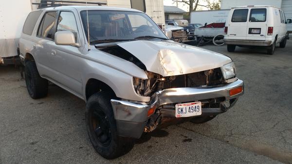 Oops. FYI: Metal bends.......Trees? Not so much
