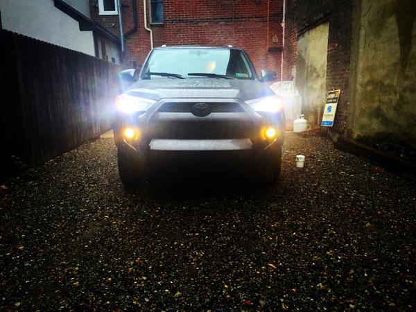 OPT7 LED headlights and Lamin-X fog light film