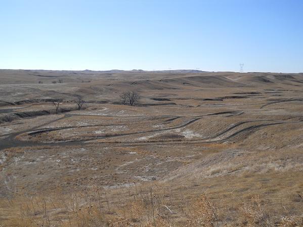 Out behind the first big hill--many MX-style turns and humps, etc.