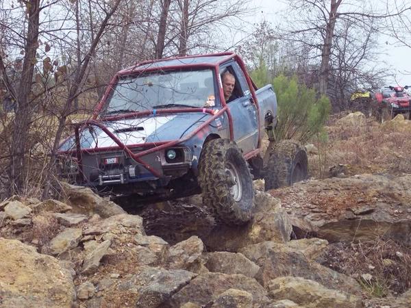 Out in the rock garden Bridgeport TX.