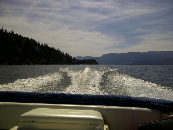 out on the lake!