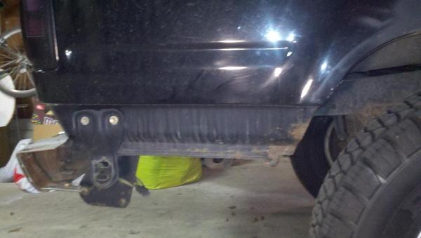 Oxidation beginning behind the Bumper