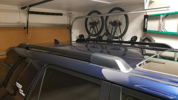 Painted the roof rails black