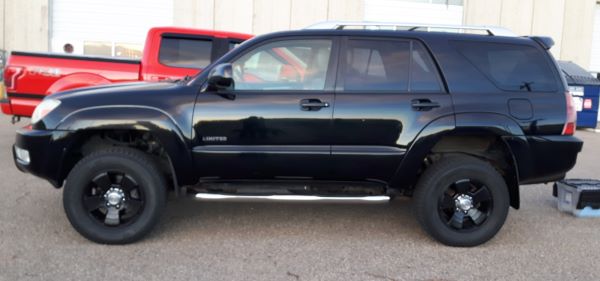 Painted winter rims and tires