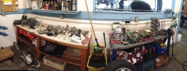 Panoramic of Nissan head disaster. Thanks engineering department.