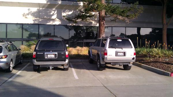 Parked at work next o stocker.  Poor angle to really see the difference in height