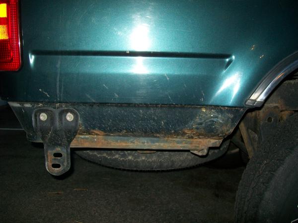 Passenger side corner.