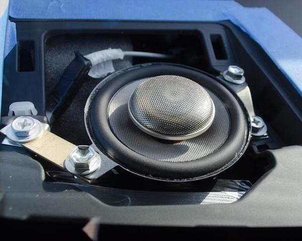Passenger side dash, looking aft.